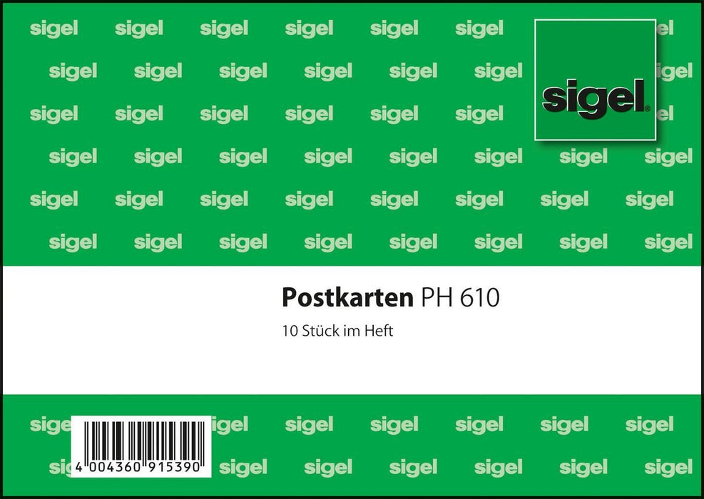 EAN 4004360915390 - Sigel PH610 ficha Verde 10 pieza(s) imagen 1