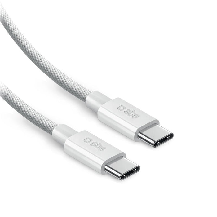 EAN 8018417541117 - SBS LACABLEBRDTCC2M100W cable USB USB 2.0 2 m USB C 0,48 Gbit/s 100 W Blanco imagen 1