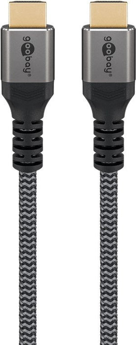 EAN 4040849649998 - Goobay 64999 cable HDMI 0,5 m HDMI tipo A (Estándar) Negro, Plata imagen 2