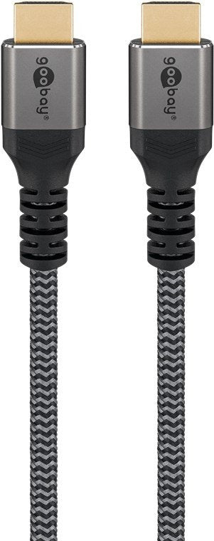 EAN 4040849649998 - Goobay 64999 cable HDMI 0,5 m HDMI tipo A (Estándar) Negro, Plata imagen 2