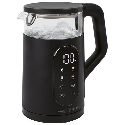 EAN 4006160046854 - ProfiCook PC-WK 1328 G tetera eléctrica 1,7 L 2200 W Negro, Transparente imagen 1