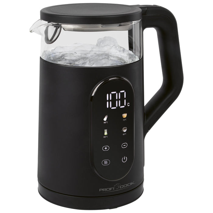 EAN 4006160046854 - ProfiCook PC-WK 1328 G tetera eléctrica 1,7 L 2200 W Negro, Transparente imagen 1