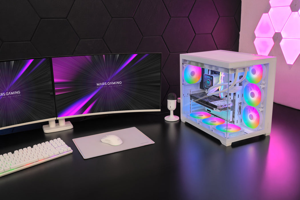 EAN 8435693114406 - Mars Gaming MCV5W carcasa de ordenador Midi Tower Blanco imagen 12