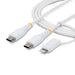 EAN 65030915854 - StarTech.com 1M-U2-LNTC-CABLE cable USB USB C 0,48 Gbit/s Blanco imagen 1