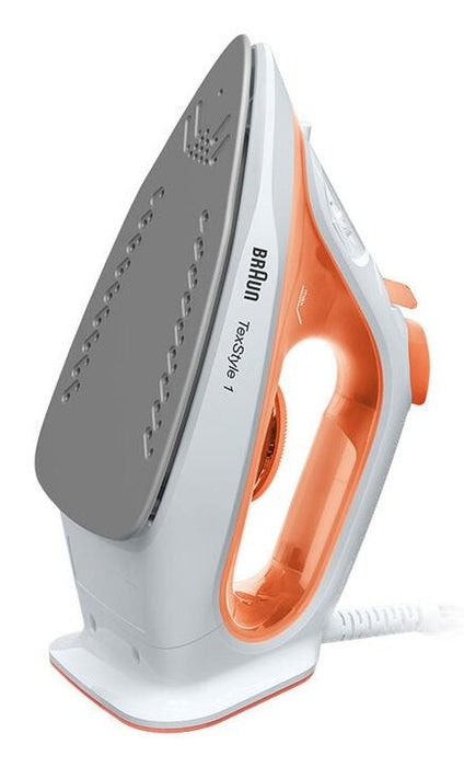 EAN 8021098000767 - Braun TexStyle 1 SI1009OR Plancha a vapor Suela antiadherente 1900 W Naranja, Blanco imagen 1
