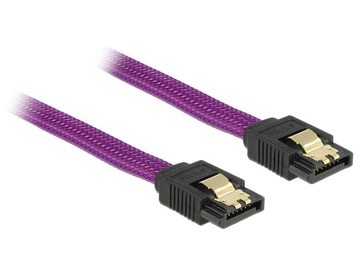 EAN 4043619836918 - DeLOCK 83691 cable de SATA 0,5 m SATA 7-pin Púrpura imagen 2