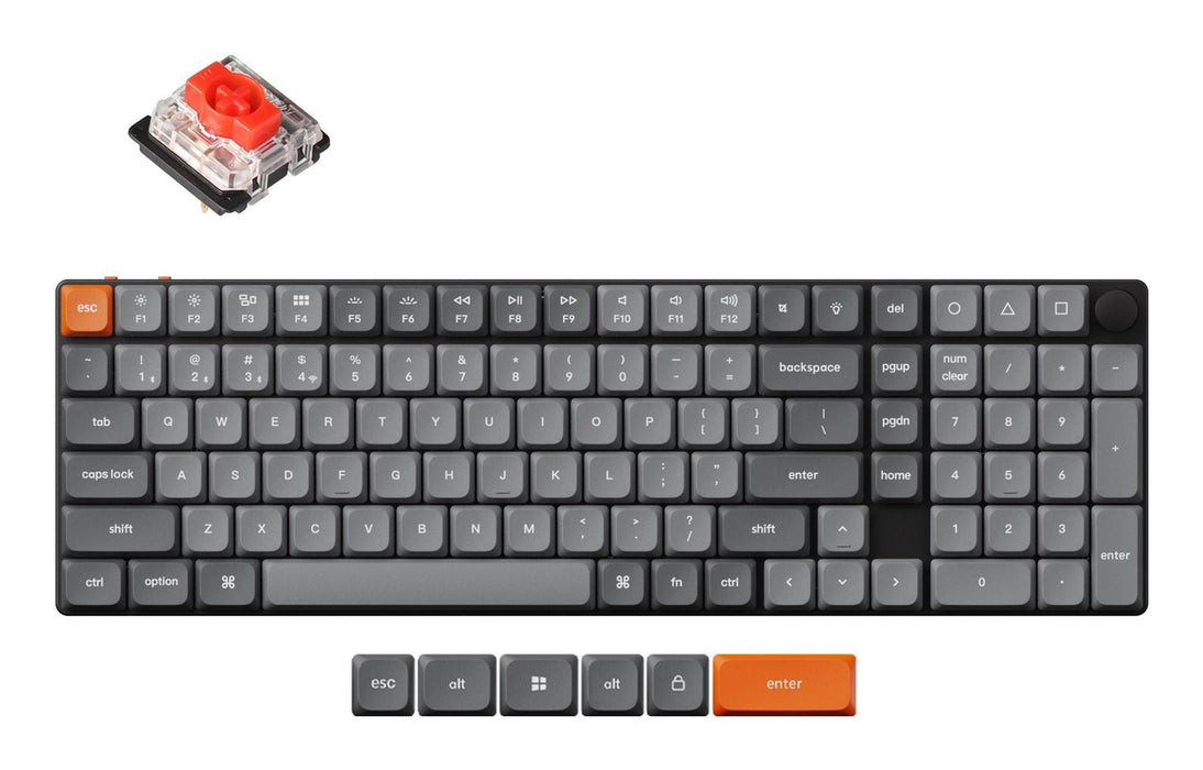 EAN 4895248888178 - Keychron K17 Max QMK teclado Universal USB + RF Wireless + Bluetooth Inglés Negro imagen 1
