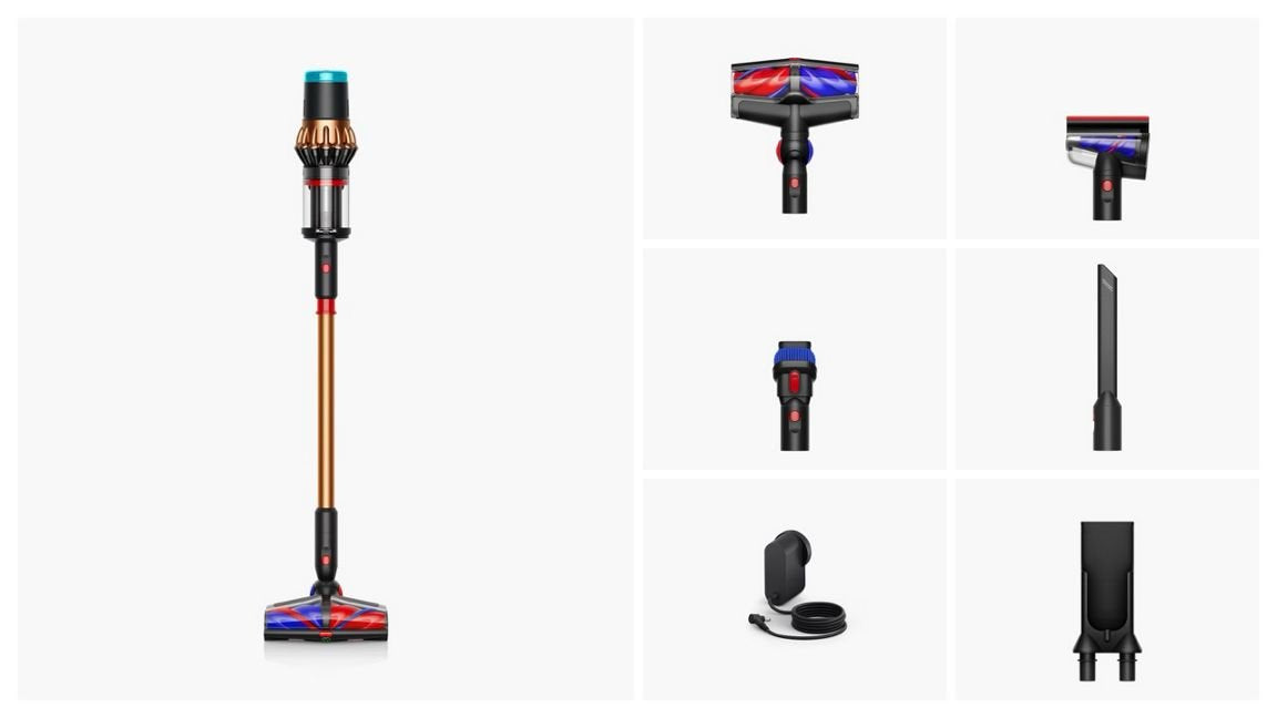 EAN 5025155114858 - Dyson V16 Piston Animal Aspiradora escoba 2 en 1 Batería Secar HEPA Sin bolsa 1,3 L 900 W Negro, Cobre imagen 5