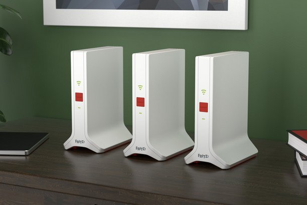 EAN 4023125031076 - Mesh Set 4200 Doble banda (2,4 GHz / 5 GHz) Wi-Fi 6E (802.11ax) Rojo, Blanco 2x2/4x4 imagen 3