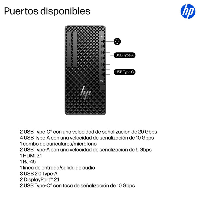EAN 0199764193094 - HP Z1 Tower G1i Desktop PC Wolf Pro Security Edition Intel Core Ultra 7 265 32 GB DDR5-SDRAM 1 TB SSD NVI imagen 4
