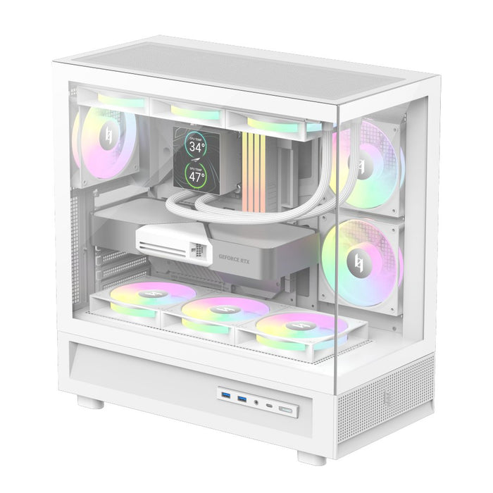 EAN 6931858712125 - GameMax NEX C51 WH carcasa de ordenador Blanco imagen 6