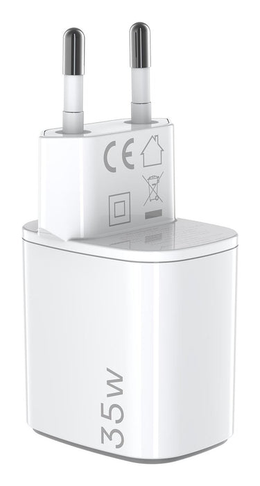 EAN 8021735212225 - Celly UPTC1USB1USBC35 cargador de dispositivo móvil Universal Blanco Corriente alterna Carga rápida Inter imagen 2