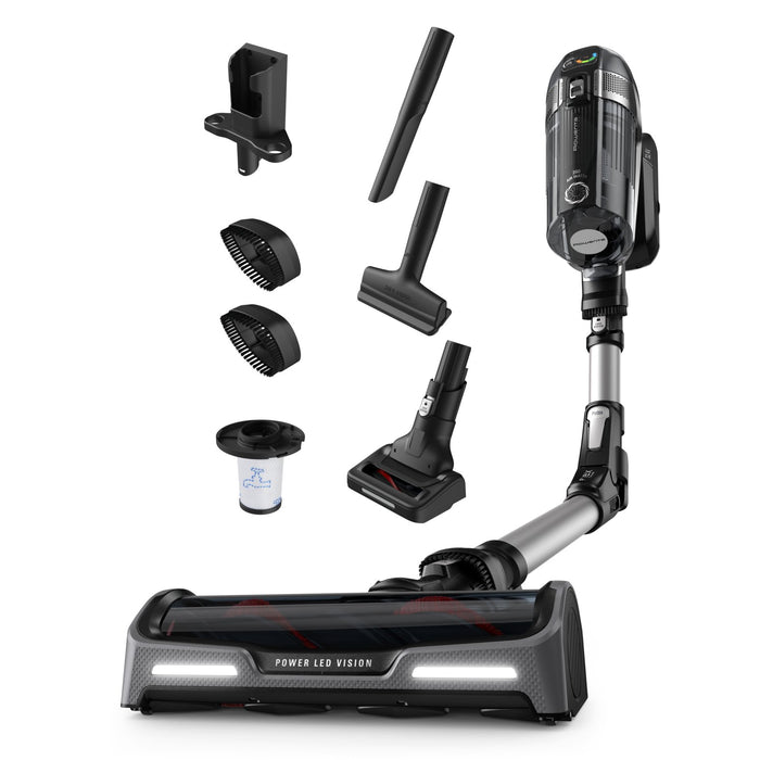 EAN 3221616004573 - Rowenta X-Force RH9958 Aspiradora escoba 2 en 1 Batería Secar HEPA Sin bolsa 0,9 L Negro, Gris imagen 1