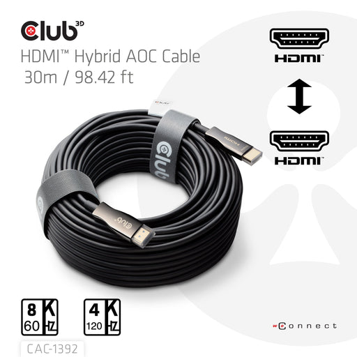 EAN 8719214473457 - CLUB3D CAC-1392 cable HDMI 30 m HDMI tipo A (Estándar) Negro imagen 2