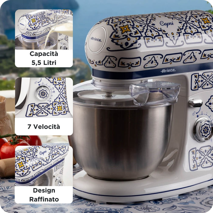 EAN 8003705122956 - Ariete 1588/0C Batidora de varillas 2400 W Blanco, Azul claro imagen 6