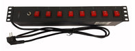 EAN 8059018367829 - Techly I-CASE STRIP-815I unidad de distribución de energía (PDU) 8 salidas AC 1.5U Negro imagen 3