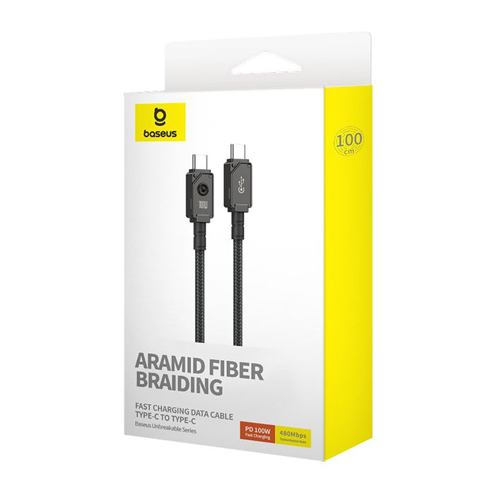 EAN 6932172633288 - Baseus Unbreakable cable USB 1 m USB C Negro imagen 3