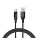 EAN 5901986047780 - Savio USB - USB-C cable with display CL-172 1 m black cable USB USB 3.2 Gen 1 (3.1 Gen 1) USB C Negro imagen 1
