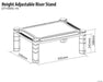 EAN 0662919094619 - V7 DT1HARS-1E mueble y soporte para dispositivo multimedia Negro Universal Carro para administración de t imagen 5