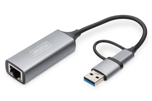 EAN 4016032473572 - Digitus DN-3028 cambiador de género para cable USB-C USB 3.1 RJ-45 Gris imagen 1