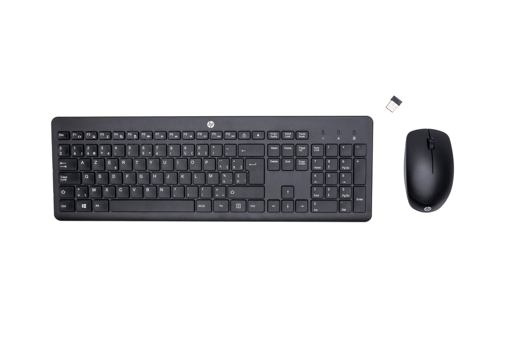 EAN 195122118686 - HP 230 Wireless Mouse and Keyboard Combo teclado Ratón incluido Oficina RF inalámbrico AZERTY Belga Negro imagen 1