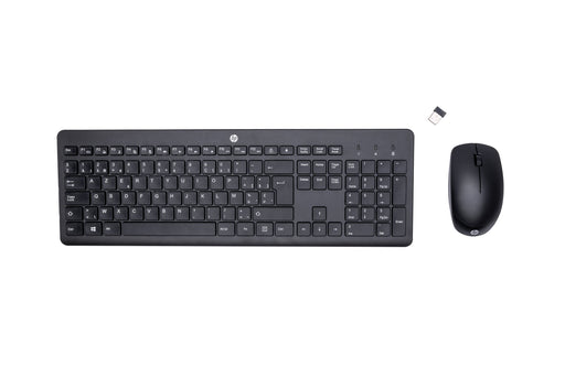EAN 195122118686 - HP 230 Wireless Mouse and Keyboard Combo teclado Ratón incluido Oficina RF inalámbrico AZERTY Belga Negro imagen 1