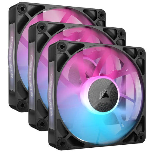 EAN 0840006680925 - Corsair iCUE LINK RX120 RGB Carcasa del ordenador Ventilador 12 cm Negro 3 pieza(s) imagen 1