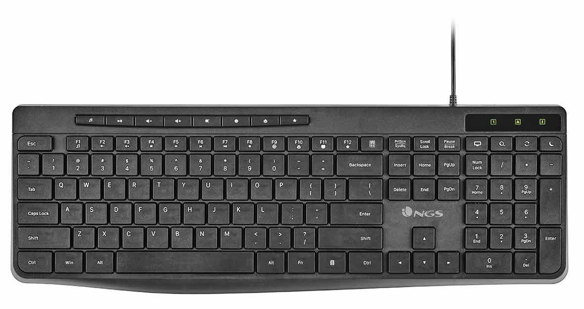 EAN 8435430624052 - NGS SPECTRA FR teclado Hogar / Oficina USB AZERTY Francés Negro imagen 1