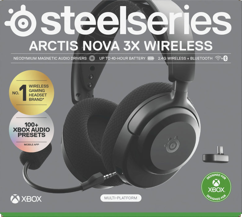 EAN 5707119059572 - Steelseries Arctis Nova 3X Auriculares Inalámbrico Diadema Música/uso diario Bluetooth Negro imagen 8