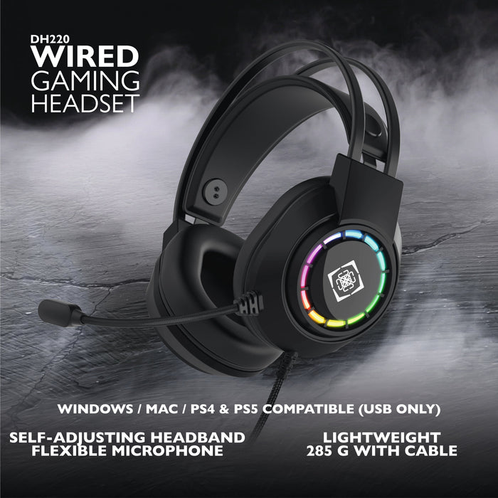 EAN 7333048064820 - Deltaco Gaming GAM-168 auricular y casco Auriculares Alámbrico Diadema Juego USB tipo A Negro imagen 7