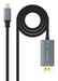 EAN 8433281017405 - Nanocable 10.15.5022 adaptador de cable de vídeo 2 m USB Tipo C DisplayPort Negro imagen 1