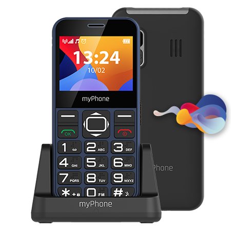 EAN 5902983617723 - myPhone Halo 3 5,87 cm (2.31") 86 g Negro, Azul Teléfono para personas mayores imagen 1
