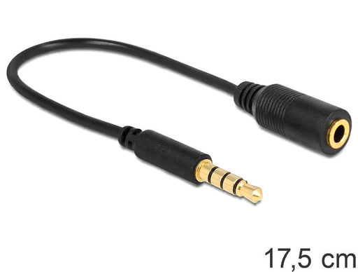 EAN 4043619624980 - DeLOCK 62498 cable de audio 0,175 m 3,5mm Negro imagen 1