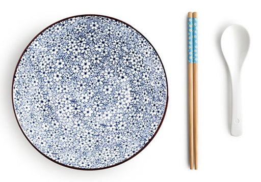 EAN 8411922477443 - Ibili 693400 Cuenco para noodles 1,15 L Alrededor Porcelana Azul, Blanco imagen 2
