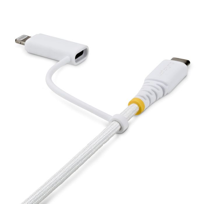 EAN 65030915847 - StarTech.com 2M-U2-LNTC-CABLE cable USB USB C 0,48 Gbit/s Blanco imagen 2