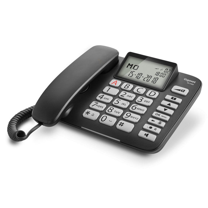 EAN 4250366855431 - Gigaset DL 580 Teléfono analógico Identificador de llamadas Negro imagen 6