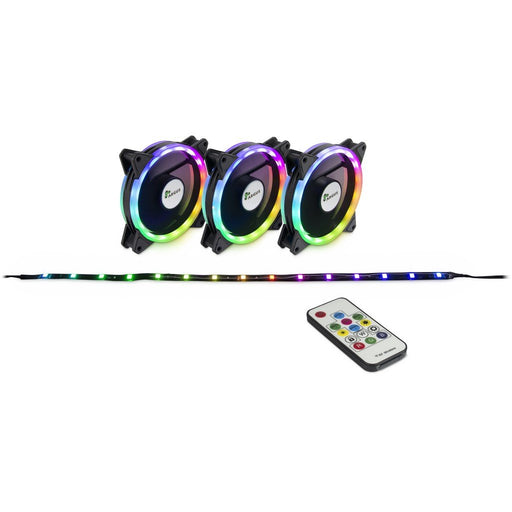 EAN 4260455644792 - Inter-Tech RS-04 RGB Carcasa del ordenador Ventilador 12 cm Negro imagen 1