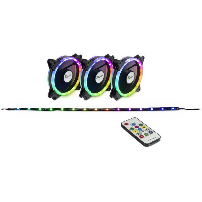 EAN 4260455644792 - Inter-Tech RS-04 RGB Carcasa del ordenador Ventilador 12 cm Negro imagen 1