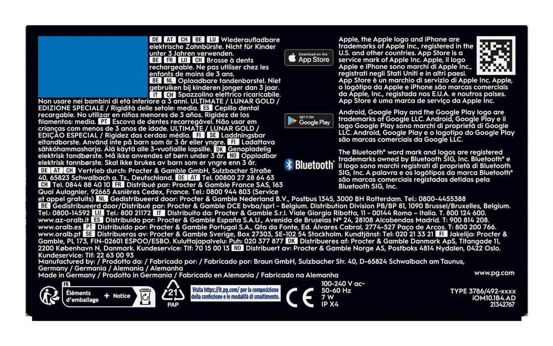 EAN 8700216996297 - Oral-B iO Series 10 17398125 cepillo eléctrico para dientes Adulto Cepillo de dientes oscilante Negro imagen 6