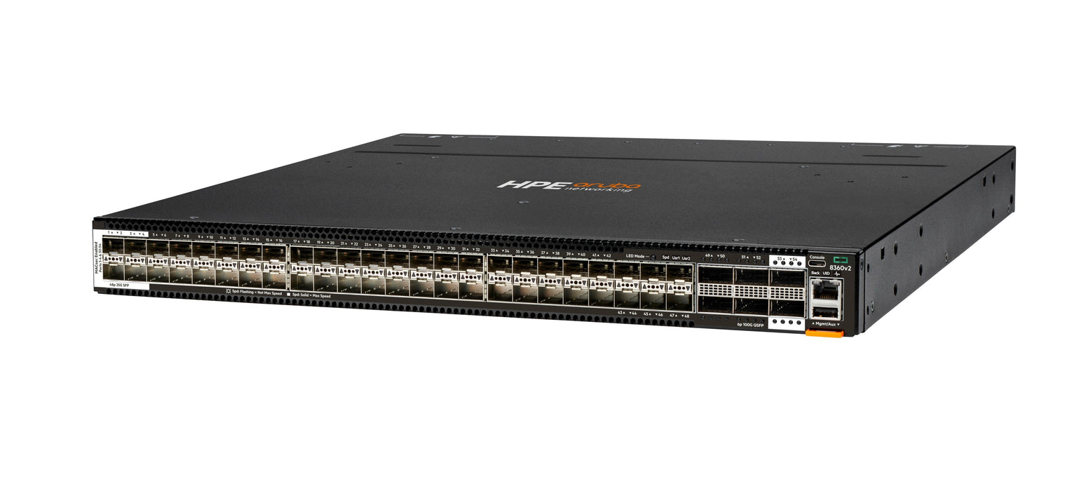 EAN 190017567907 - HPE Aruba Networking CX 8360-48Y6C v2 48p 25G SFP28 4Sec 6p 100G QSFP+ 2Sec BF 5 Fans 2AC Bundle imagen 2