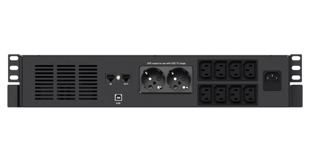 EAN 3700085660638 - Infosec X4 1000 RM Plus sistema de alimentación ininterrumpida (UPS) Línea interactiva 1 kVA 600 W 10 sal imagen 3