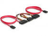 EAN 4043619843565 - DeLOCK SATA All-in-One cable for 2x HDD cable de SATA 0,5 m Rojo imagen 1