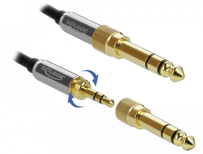 EAN 4043619858361 - DeLOCK 85836 cable de audio 1 m 3,5mm Negro imagen 4