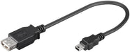 EAN 5711045495281 - Microconnect USBAFBM cable USB USB 2.0 0,2 m USB A Mini-USB B Negro imagen 1
