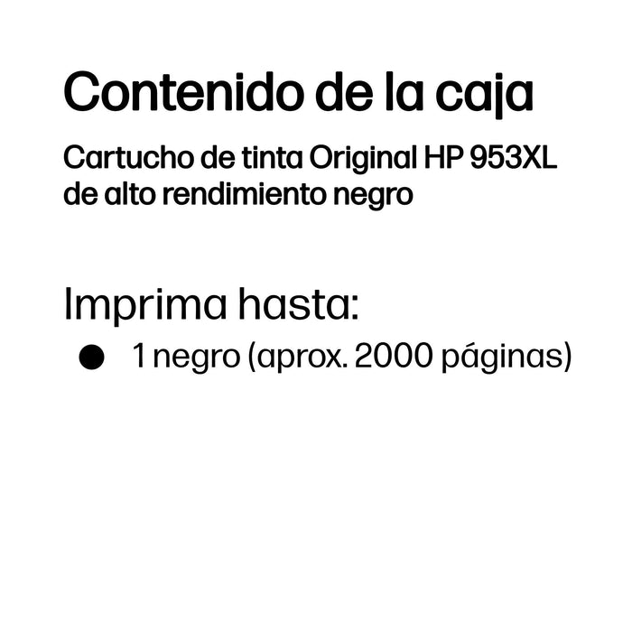 EAN 199764693822 - HP 953XL High Yield Black Original Ink Cartridge cartucho de tinta 1 pieza(s) imagen 3