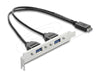 EAN 4043619673452 - DeLOCK 67345 cable USB 0,355 m USB E 2 x USB A Negro imagen 1