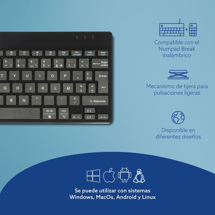 EAN 8719274492030 - R-Go Tools RGOCOFRWLBL teclado Oficina Francés imagen 11