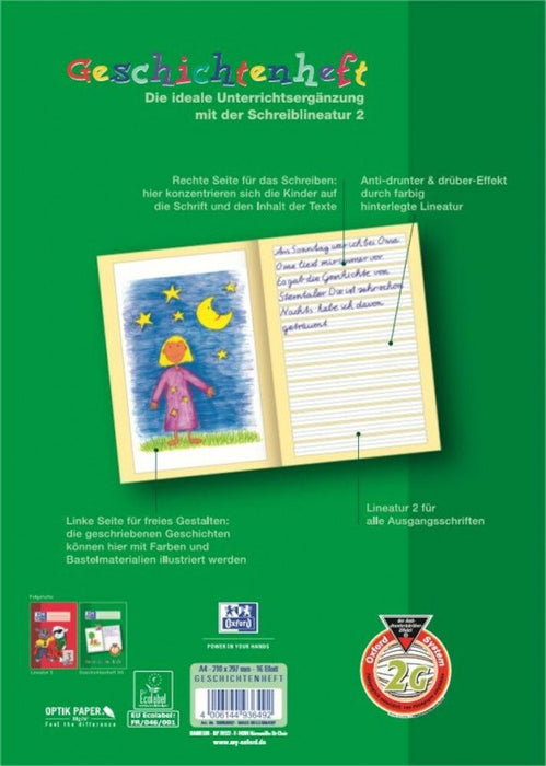 EAN 4006144936492 - Oxford 100050092 cuaderno y block A4 Verde imagen 4