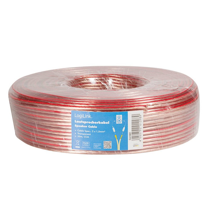 EAN 4052792012989 - LogiLink CA1081 cable de audio 50 m Transparente imagen 3