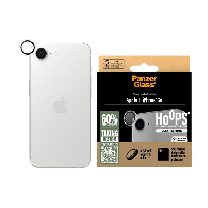 EAN 5715685021039 - PanzerGlass ® Hoops® Camera Lens Protector Transparent iPhone 17e | 16e Protector de pantalla Apple 1 pie imagen 4